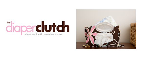 diaper and wipes clutch bag